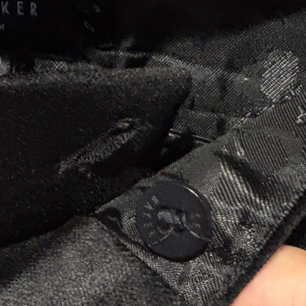 New Ted Baker London Demyat Velvet Kick Flare Trousers - Picture 8 of 15